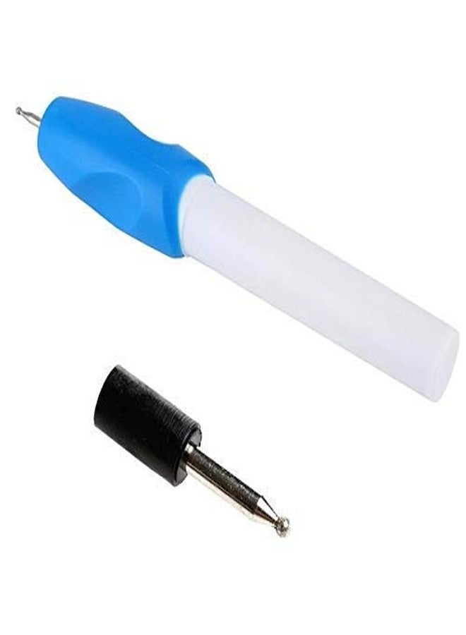 Hookcart Engraving Name Writing Pen with Tool Nib for Jewellery and All Glass Metal Plastic Wood (Blue and White) (Free Nib) - Image 1